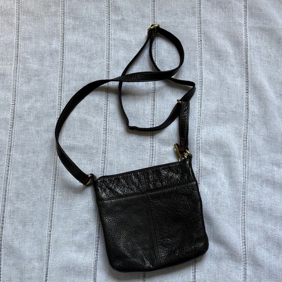 Fossil Vintage Black Leather Crossbody Bag - Picture 6 of 16
